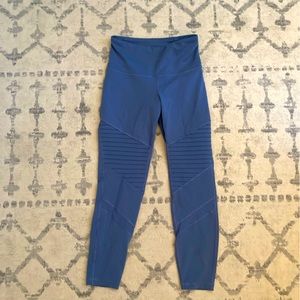 Old navy leggings with detail on thighs. And mess on shins.